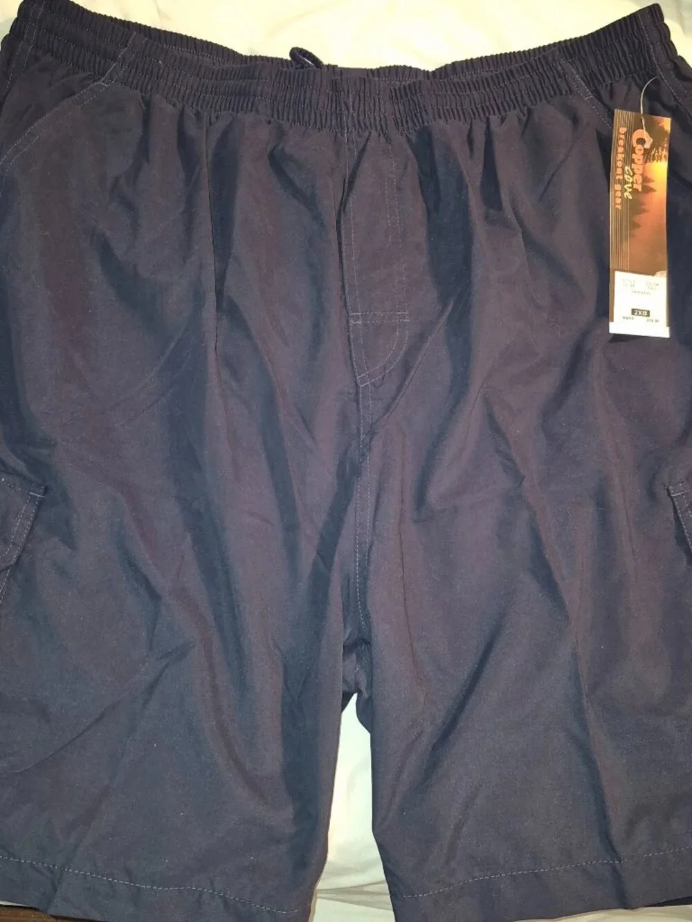 Copper Cove Breakout Gear Swim Trunks Navy Blue Polyester Men's Size 2XB NWT!!